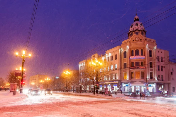 Vista de invierno ciudad —  Fotos de Stock