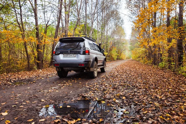 stock image KHABAROVSK, RUSSIA - SEPTEMBER 16, 2017: Mitsubishi Pajero Sport