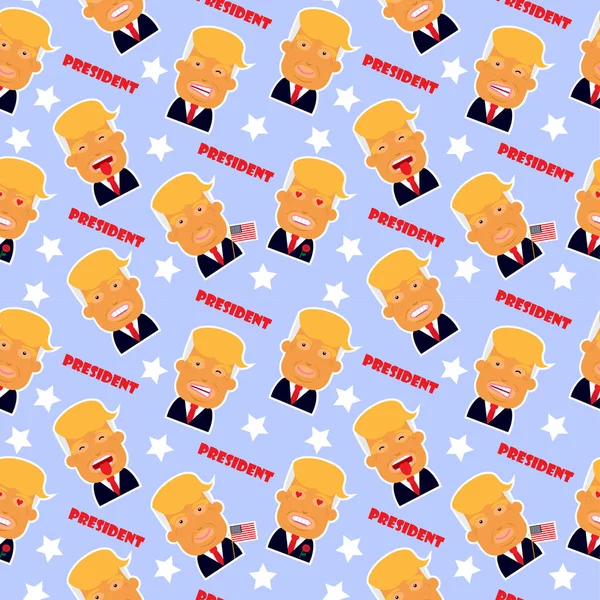 Modèle du président américain Trump . — Image vectorielle