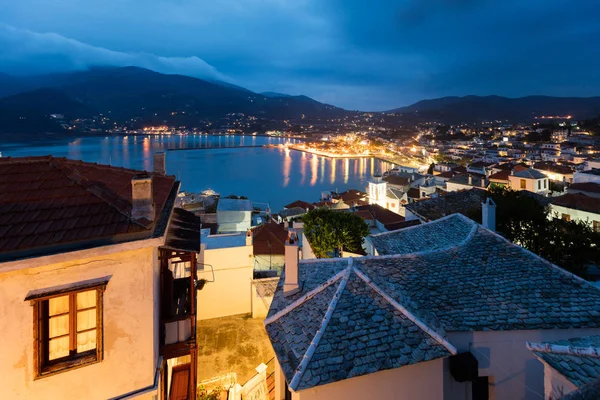 Above the Skopelos at night