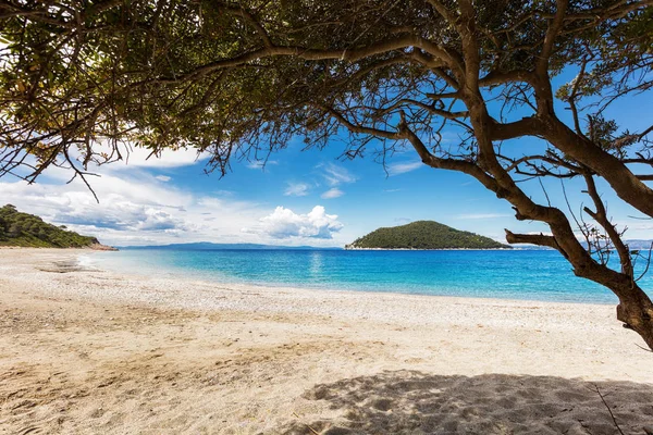 Paradiso tropicale nell'isola di Skopelos — Foto Stock