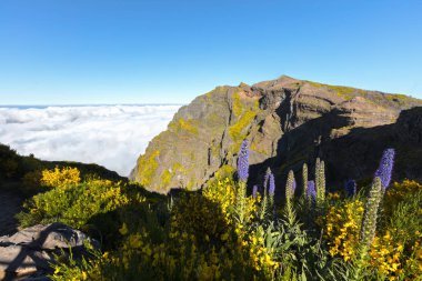 Mountail Yaylası bulutlar kapak yukarıda