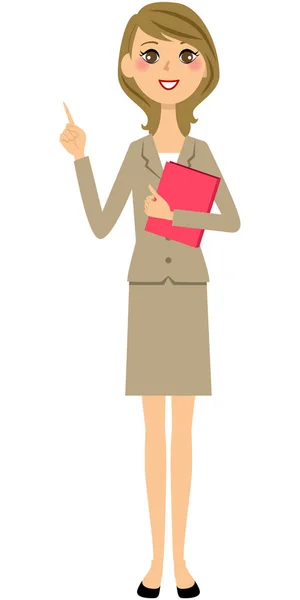 A woman in a suit — Stock Vector