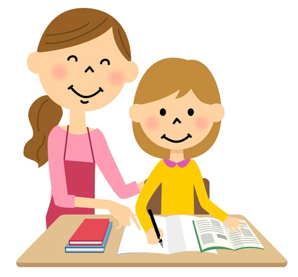 Niños para estudiar — Vector de stock