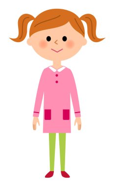 Bir kız sevimli bir gülümseme ile