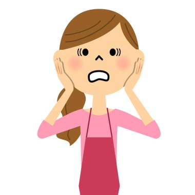 Üzücü önlük kadınlar