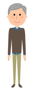 Yaşlı bir adam, büyükbaba