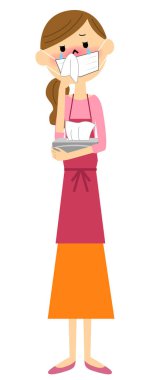 Saman nezlesi olan dişi