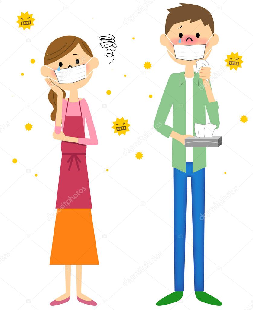Couple with hay fever