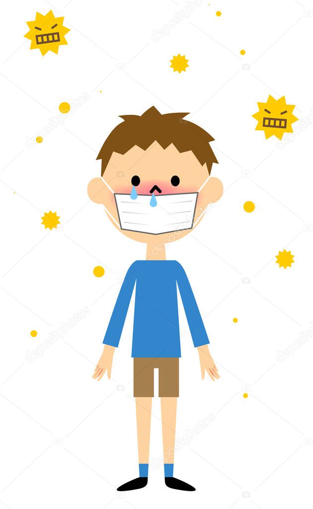 Child with hay fever