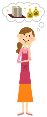 Para büyük toplamı hayal önlük erkek