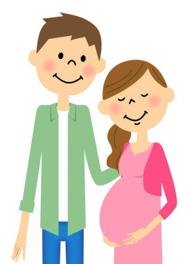 Karısı ve hamile kadının kocası