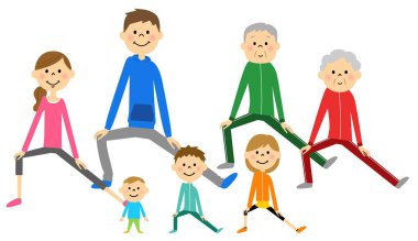 Aile egzersiz hazırlamak için