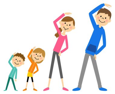 Aile egzersiz hazırlamak için
