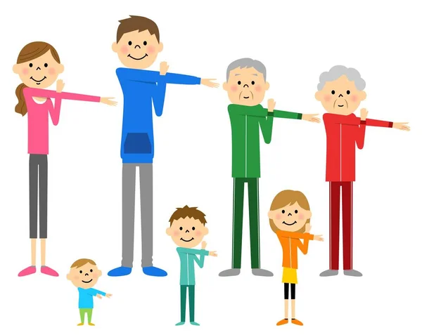 Aile egzersiz hazırlamak için