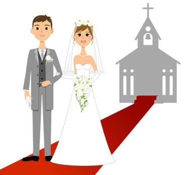 Gelin ve damat, düğün töreni