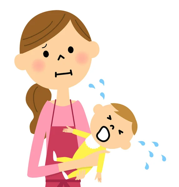 Το μωρό που κλαίει — Διανυσματικό Αρχείο