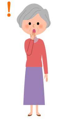 Yaşlı kadın, sürpriz olacak