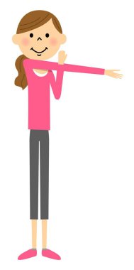 Kadınlar egzersiz için hazırlanıyor