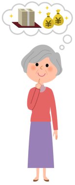 Yaşlı kadın, büyük maliyet