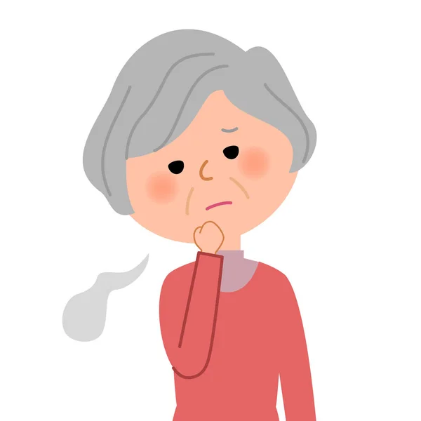 Äldre kvinnor, suck — Stock vektor