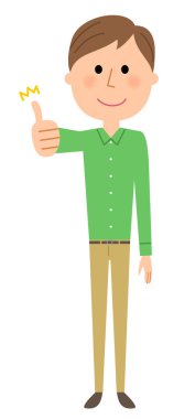 Genç adam, yaşasın