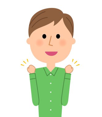 Genç adam, zafer Duraklat