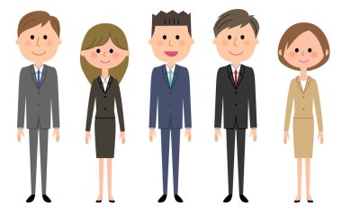 İş takım, takım elbiseli insanlar