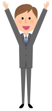 Genç işadamı, alkış