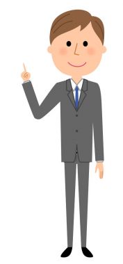 Genç işadamı, parmak işaret