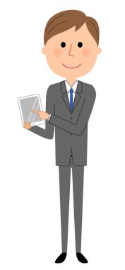 Genç işadamı, Tablet