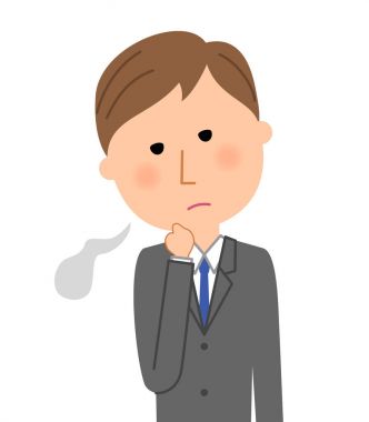 Genç işadamı, iç çekerek