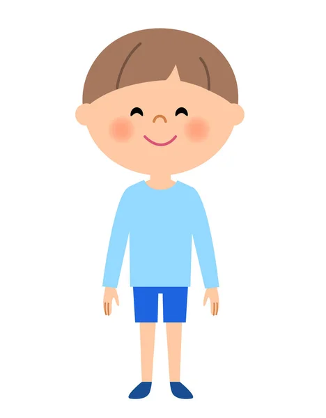 Young boy,Smiling face — Stock Vector