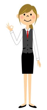 Tek tip kadın Tamam imzalar