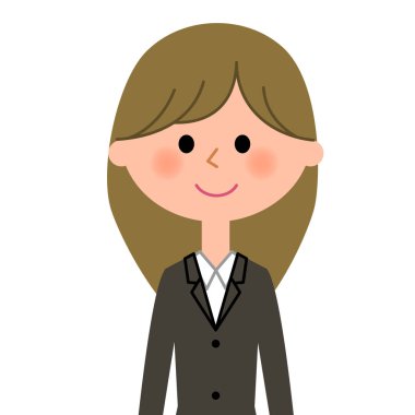 Genç işkadını, gülümseme