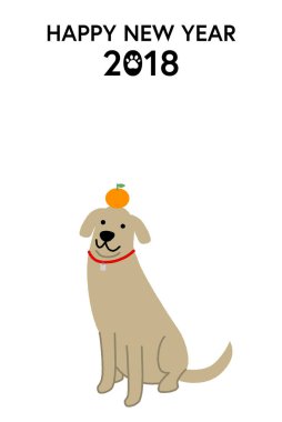 Yeni yıl kartı için 2018