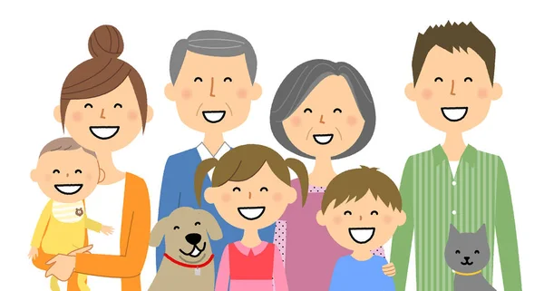 La bonne famille — Image vectorielle