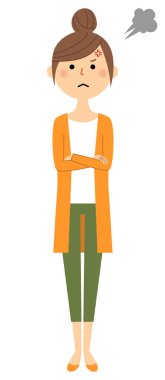 Genç kadın, anne, öfke