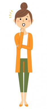 Genç kadın, anne, haber