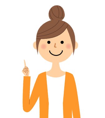 Genç kadın, anne, parmak işaret