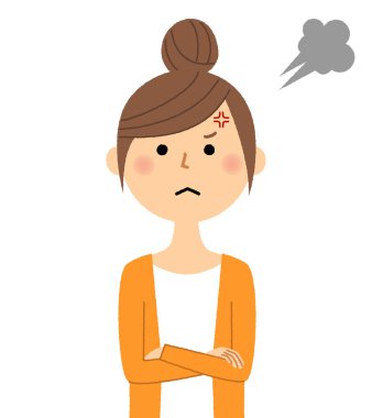 Genç kadın, anne, öfke