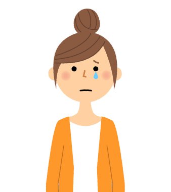 Genç kadın, anne, Cry