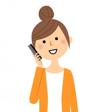 Genç kadın, anne, akıllı telefon