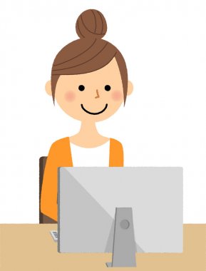 Genç kadın, anne, Pc