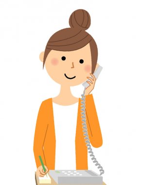 Genç kadın, anne, telefon