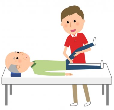 Yaşlı insanlar rehabilitasyon bakım verici alma