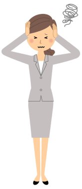 Bir kafa tutmak için iş kadını,