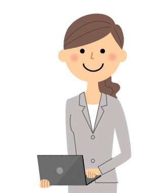 İş kadını, dizüstü bilgisayar