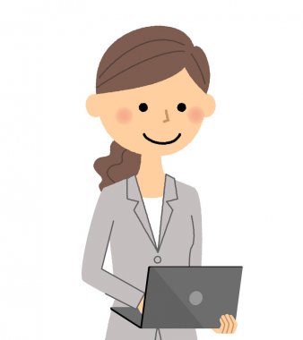 İş kadını, dizüstü bilgisayar