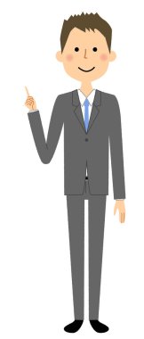 İşadamı, parmak işaret